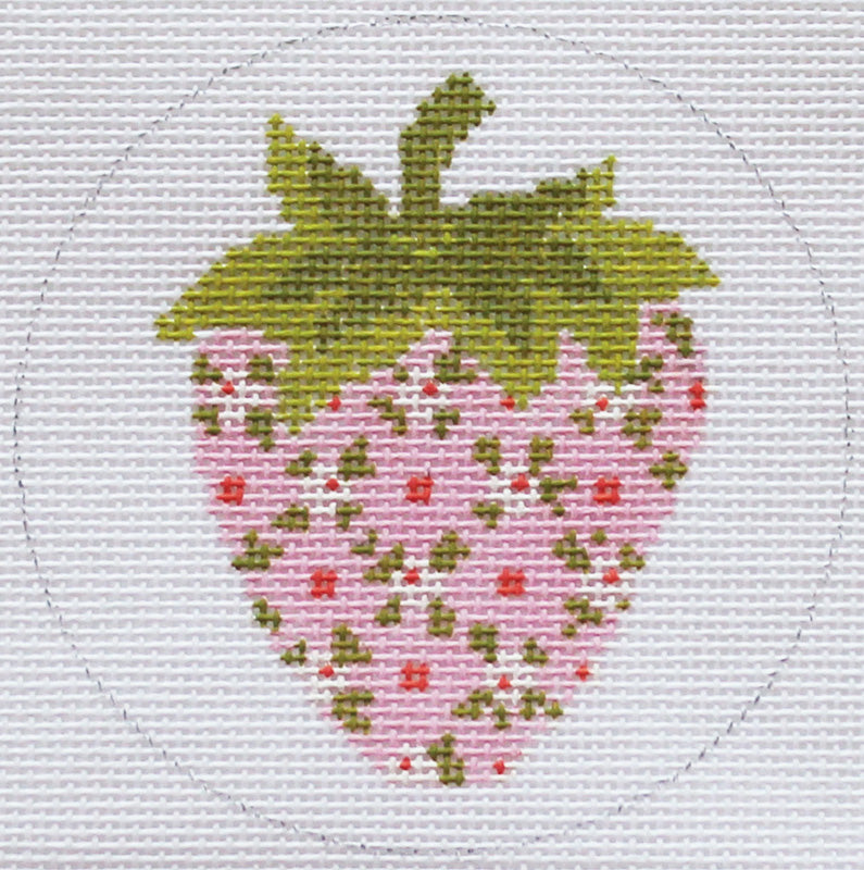 Strawberry Needlepoint:  -Pink Floral Garland