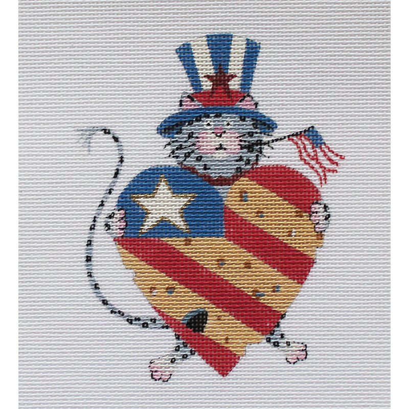 Whimsical 4th of July Cat by Lainey Daniels