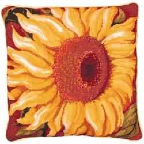 Single Sunflower Primavera Needlepoint