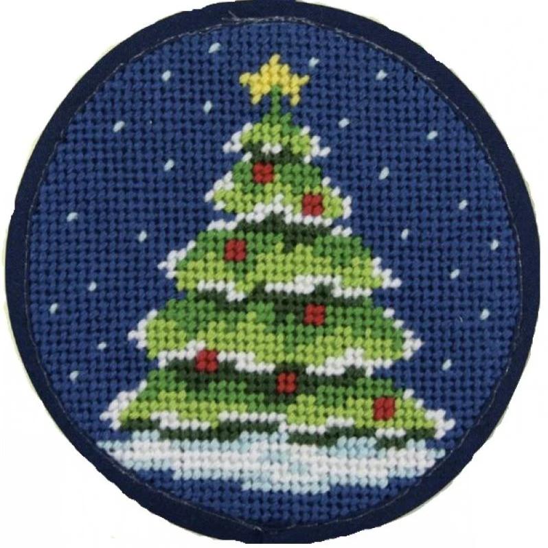 Needlepoint Christmas Ornament Kit Tree