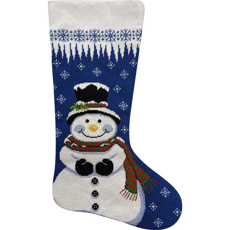 Needlepoint Stocking Kit Snowman