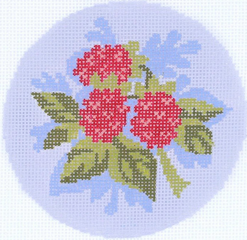 Raspberries Needlepoint Ornament