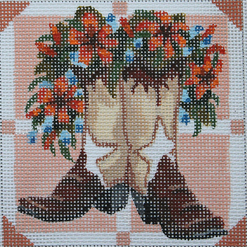 Boots with Tiger Lilies Coaster