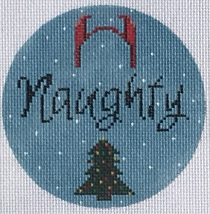 Naughty Needlepoint Ornament by Danji