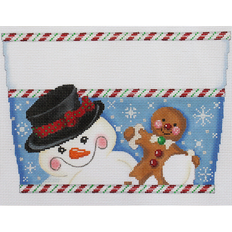 Snowman & Gingerbread man Stocking topper