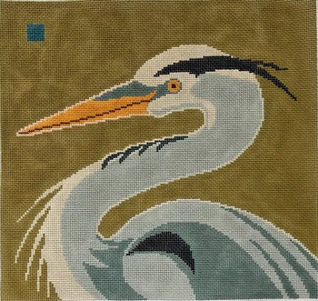 Great Blue Heron by Cindy Lindgren - Canvas Only