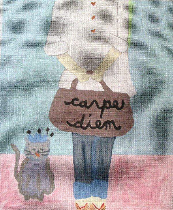 Whimsical Needlepoint&lt;BR&gt;Carpe Diem - Canvas Only