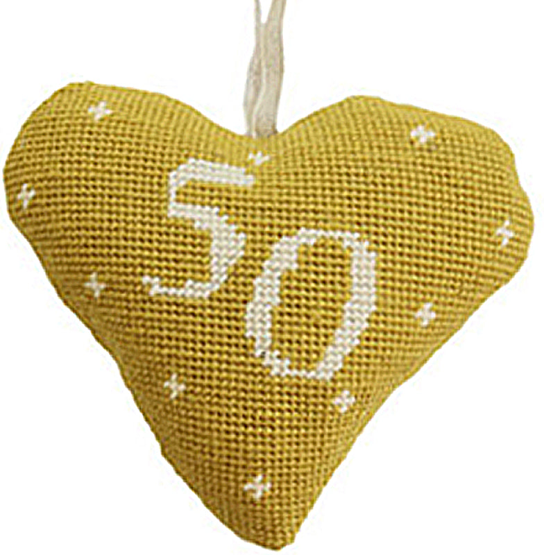 Needlepoint Lavender Heart Ornament Kit Celebration 50