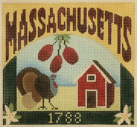 Massachusetts Needlepoint - Canvas Only