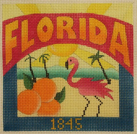 Florida Needlepoint - Canvas Only