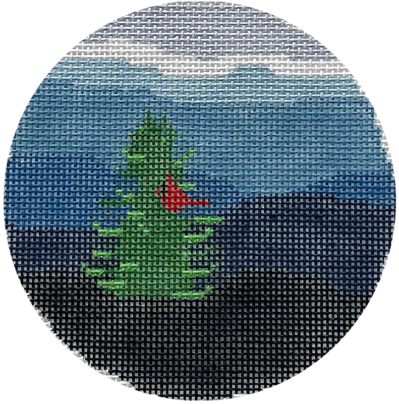 Blue Ridge Cardinal Needlepoint Ornament