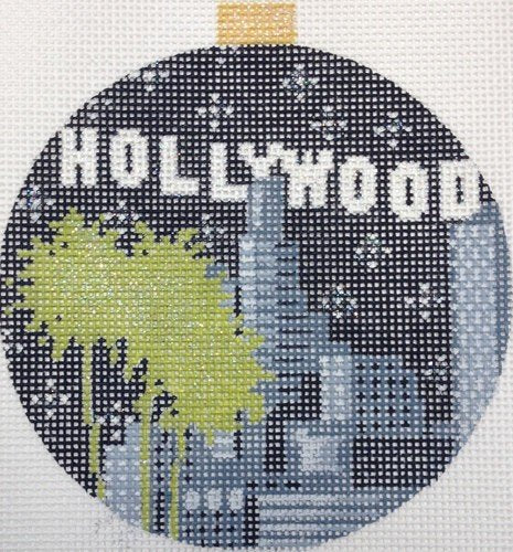 Kirk &amp; Bradley Needlepoint Hollywood Bauble - Canvas Only