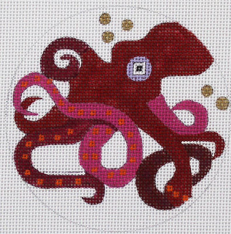 Abstract Sea Life: Octopus Ornament By Melissa Prince