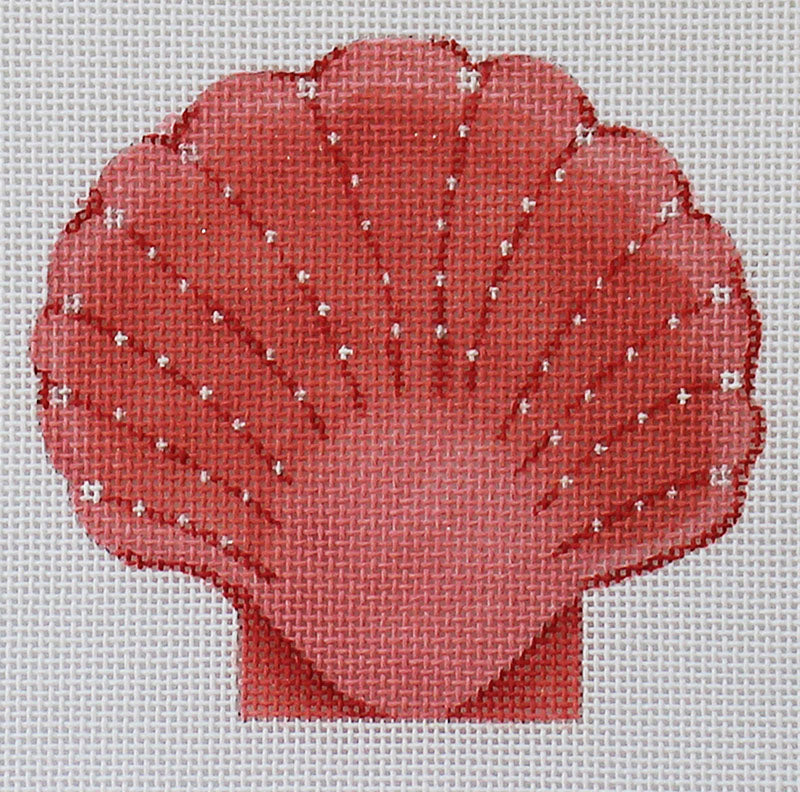 Seashells by Pepperberry Designs: scallop - coral