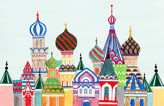 Russian Architecture Needlepoint - Canvas Only