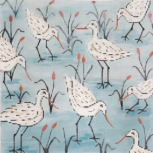 Sandpipers Needlepoint - Canvas Only