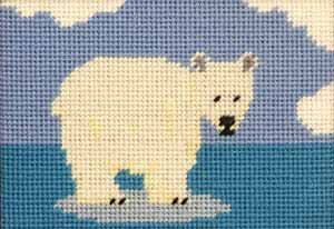 Kids Needlepoint Kit Paula Polar Bear