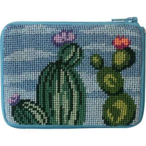 Stitch &amp; Zip Coin Purse Flowering Cacti