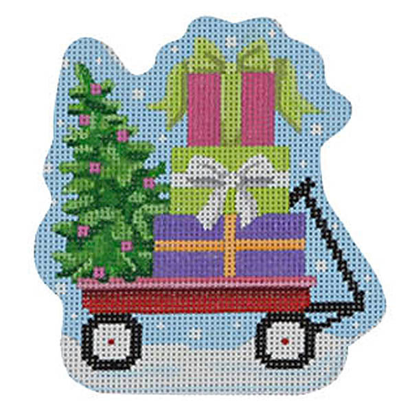 Wagon with gifts ornament by Pepperberry Designs