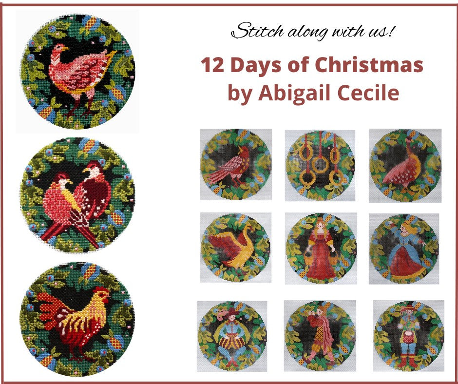 Abigail Cecile 12 Days of Christmas Club - Shipment canvases 5 & 6