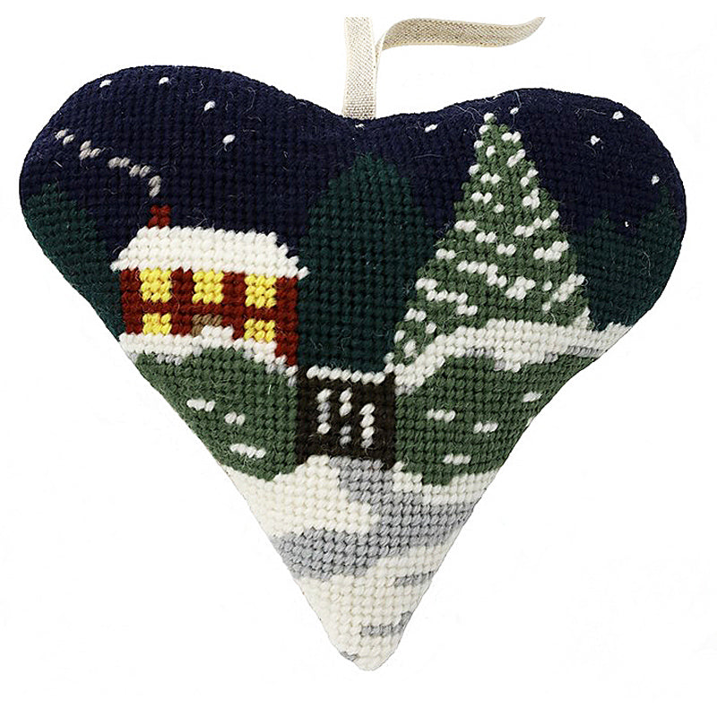 Needlepoint Heart Ornament Kit O'Christmas Tree