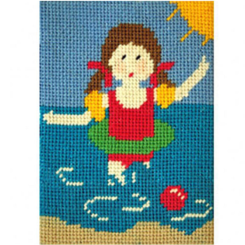 Kids Needlepoint Kit Daisy Does Swimming