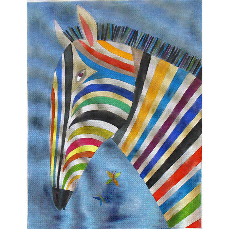 Colorful Zebra by Melanie Mikecz