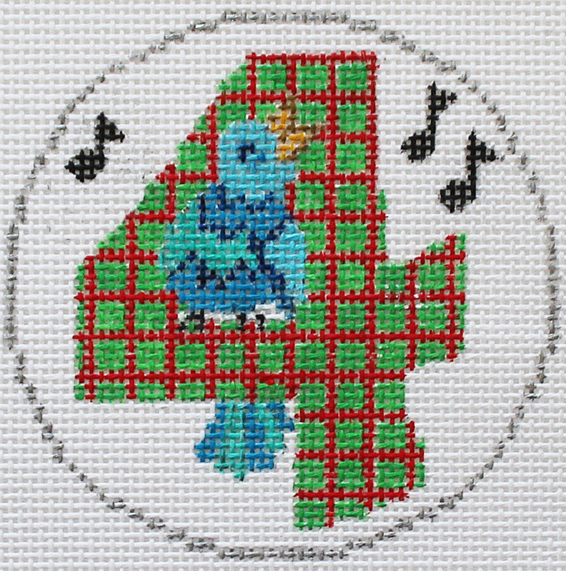 12 Days of Christmas ornament Easy Stitch: Four Calling Birds