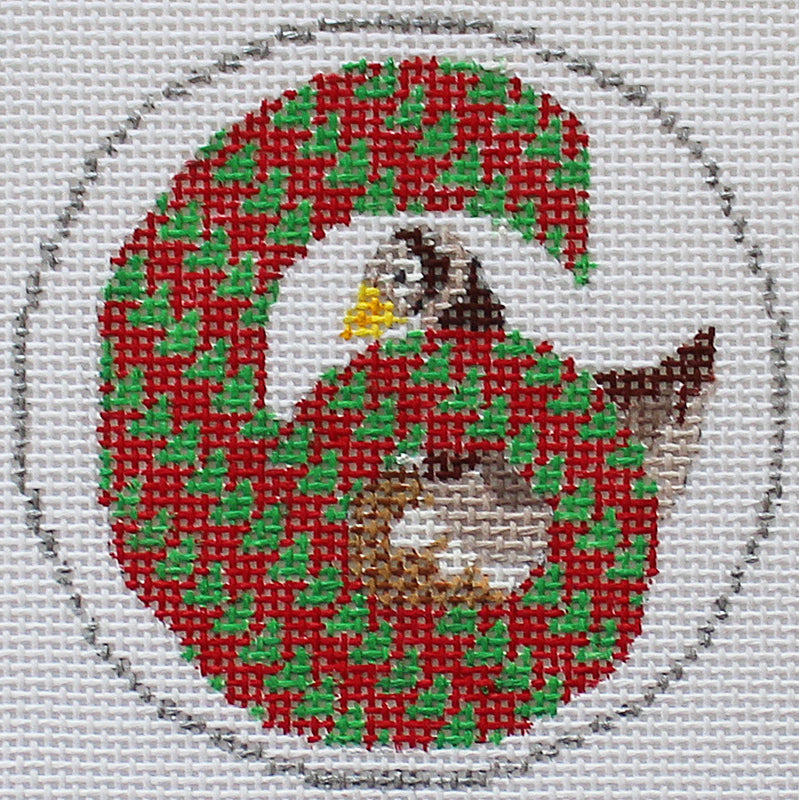 12 Days of Christmas ornament Easy Stitch: Six Geese