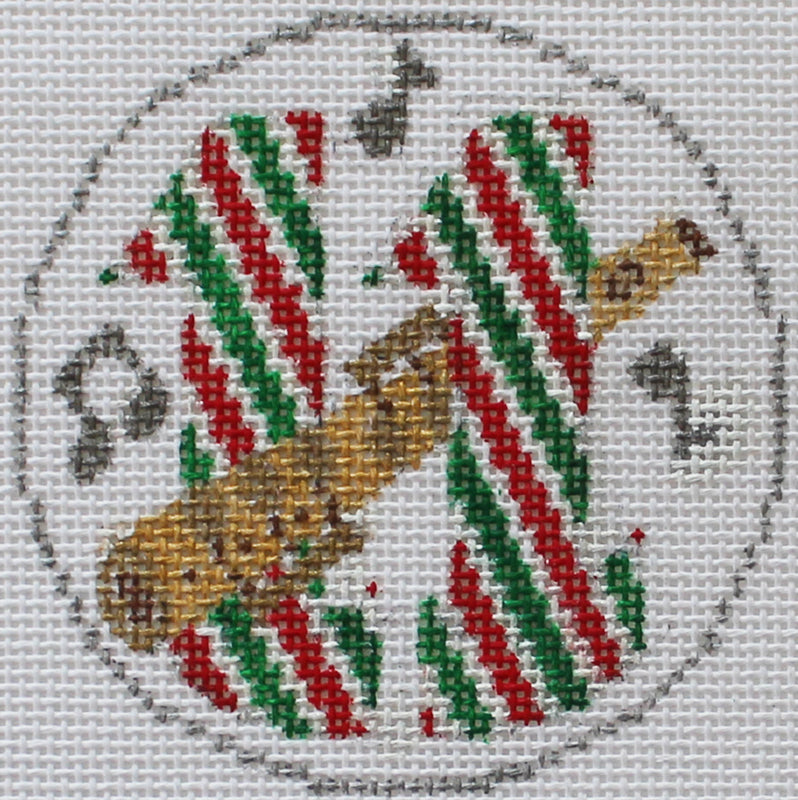 12 Days of Christmas ornament Easy Stitch: Eleven Pipers Piping