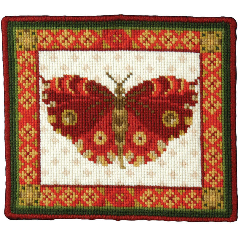 Red Butterfly Needlepoint Kit