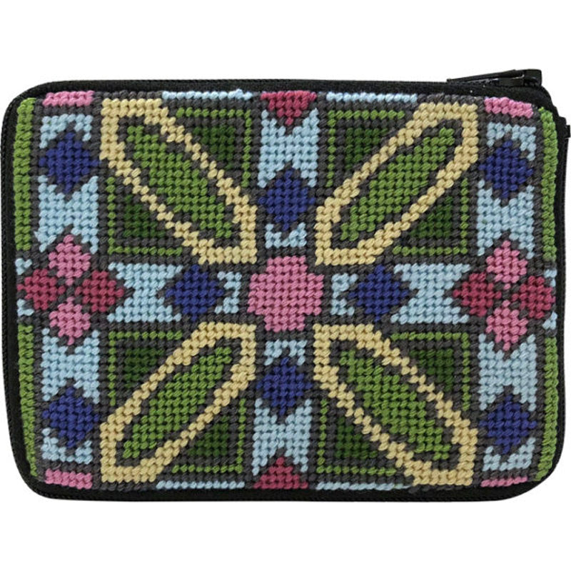 Stitch & Zip Needlepoint Coin Purse Luxfer Prism