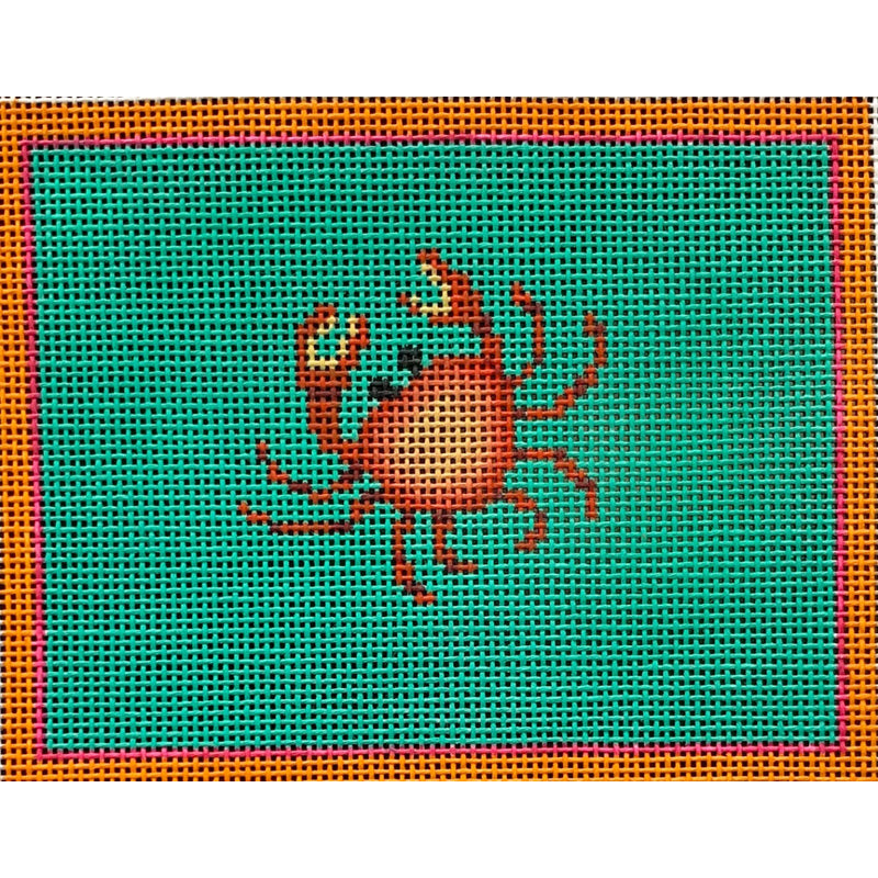 Crab on Teal