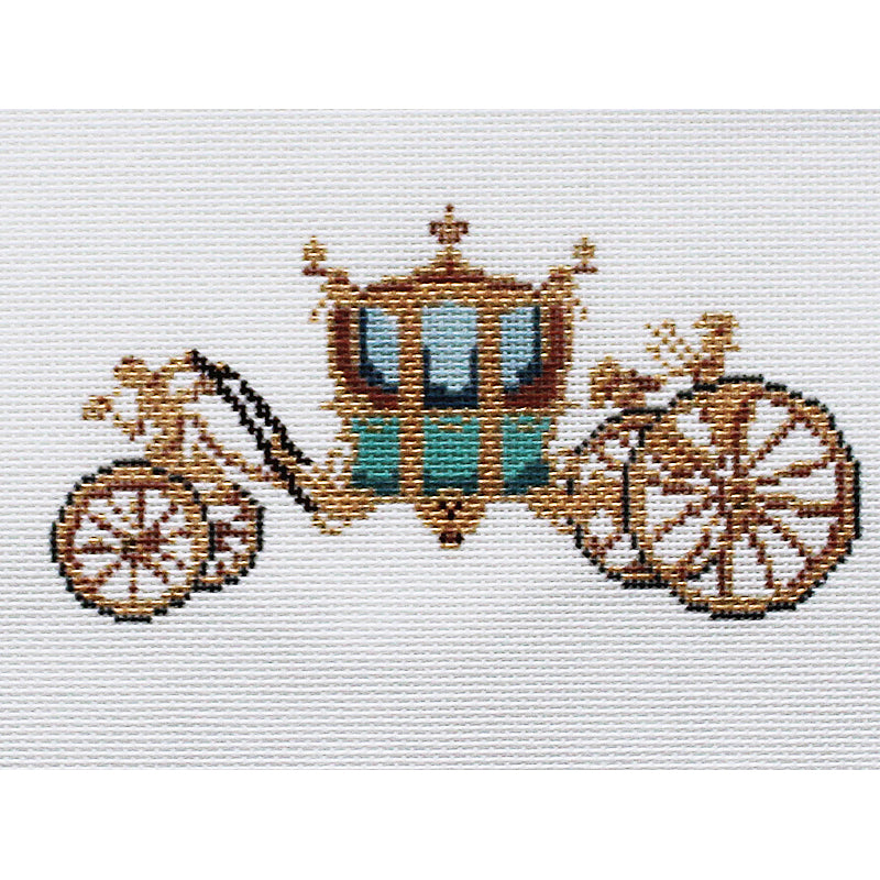 King's Coronation Carriage Needlepoint Ornament