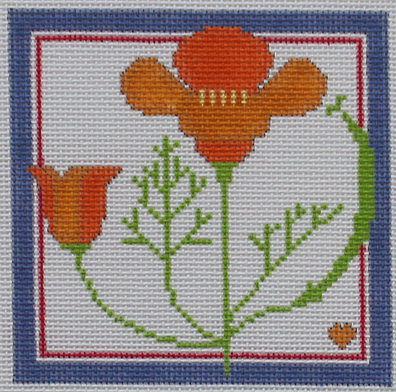 Floral Needlepoint by BP Designs: Poppy