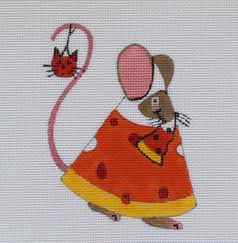 Whimsical Candy Corn Mouse by Lainey Daniels