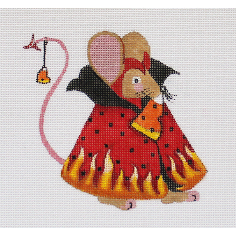 Whimsical Little Devil Mouse by Lainey Daniels