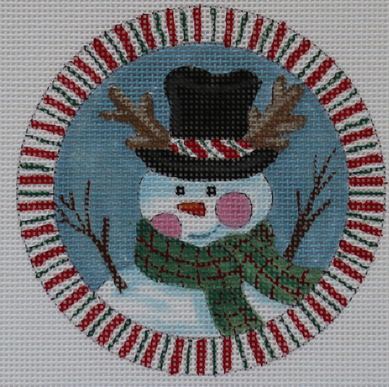Whimsical Snowman Ornament by Lainey Daniels
