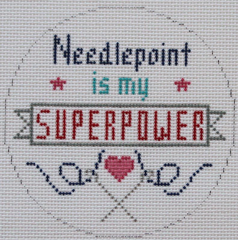 Superpower Needlepoint Ornament by Danji