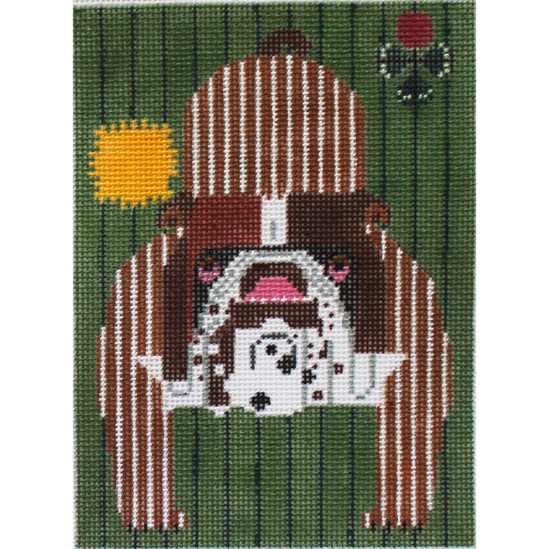 Charley Harper Needlepoint Ornament Bulldog