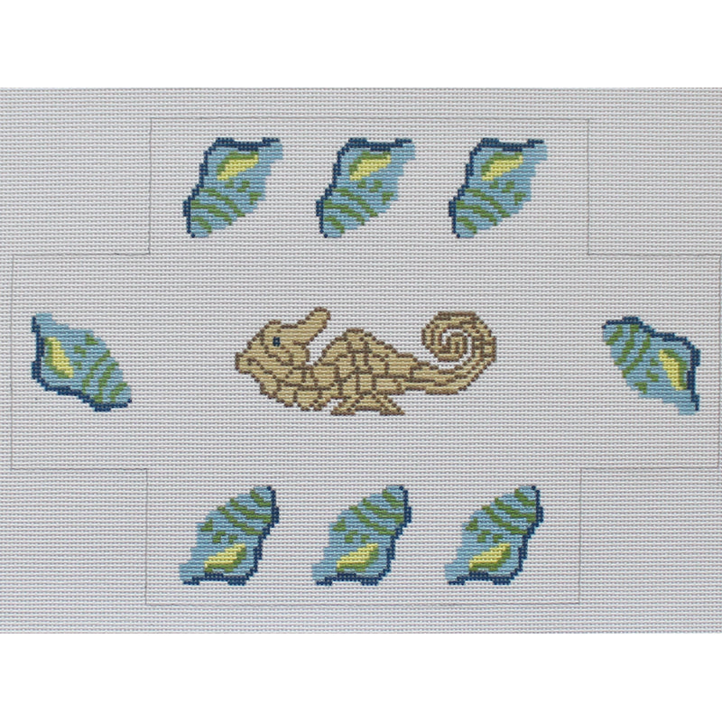 Brick Cover -Sea shells & seahorse by JChild Designs