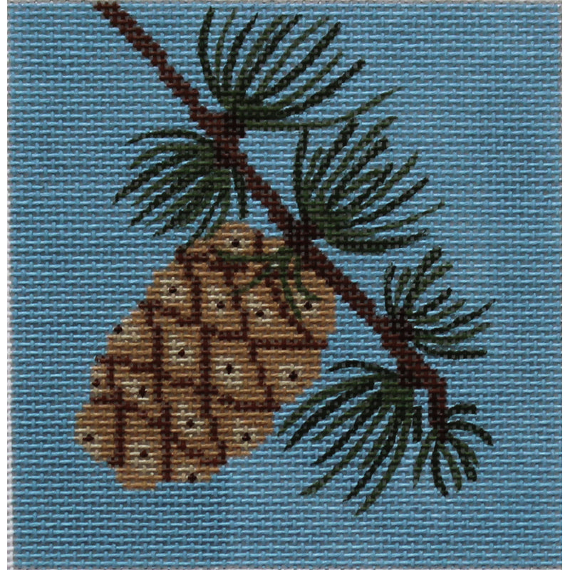 Pinecone square by JChild Designs