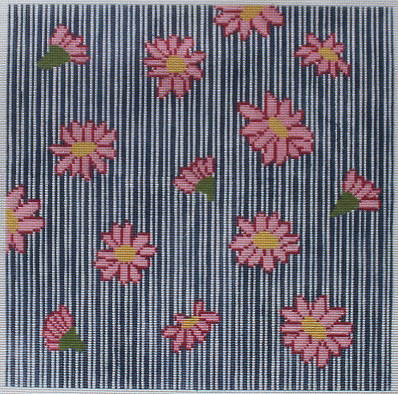 Pink Daisies Stripes by J Child