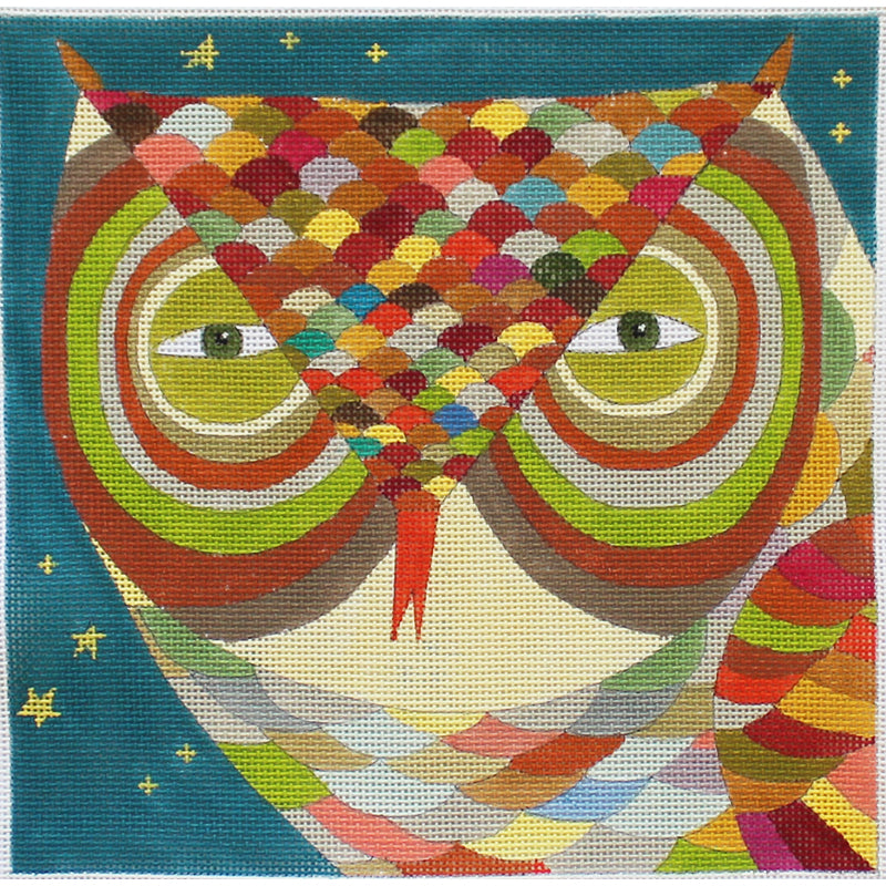 Colorful Owl by Melanie Mikecz