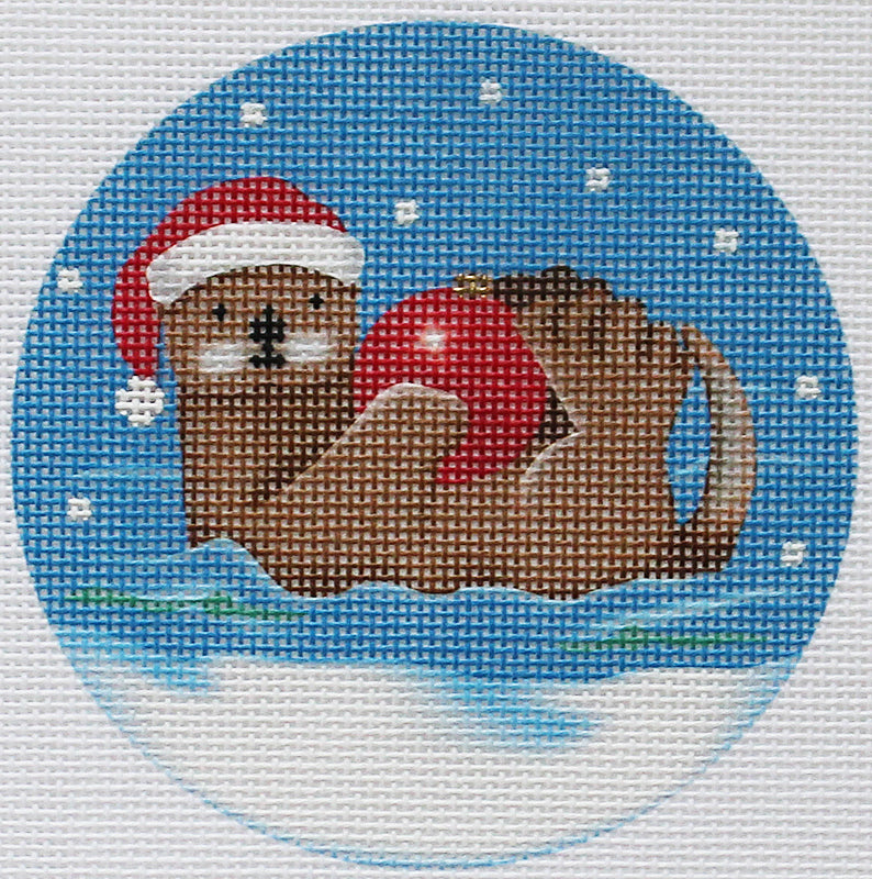 Playful Otter ornament by Pepperberry Designs
