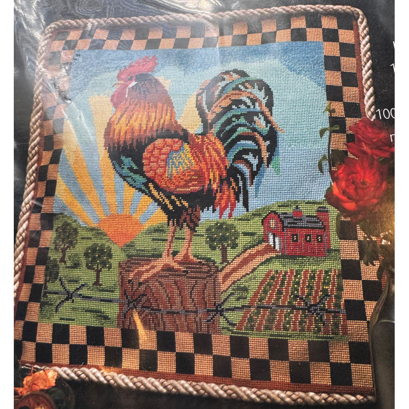 Rooster Needlepoint Kit