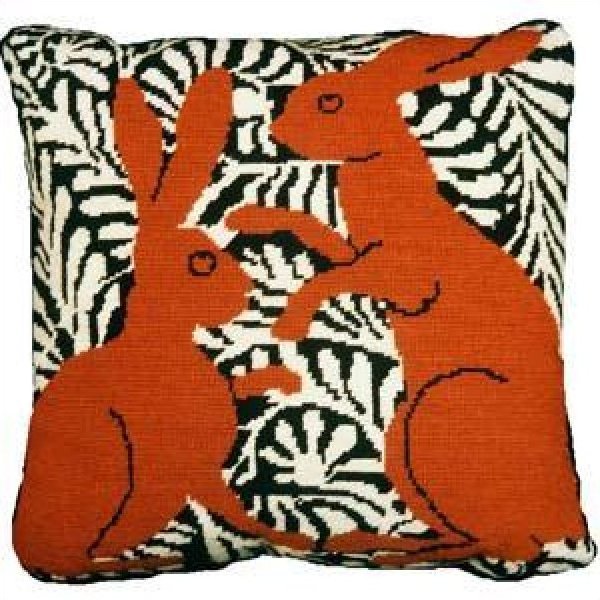 Fine Cell Needlework Brown Boxing Hares
