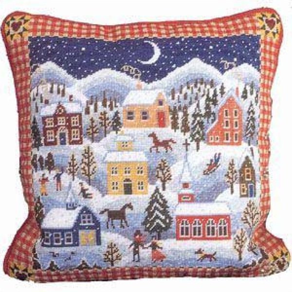 Christmas Needlepoint Kits Winter Village