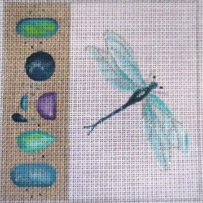 Dragonfly with gems - Canvas Only