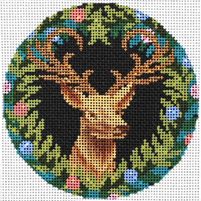 Royal Stag Needlepoint Ornament